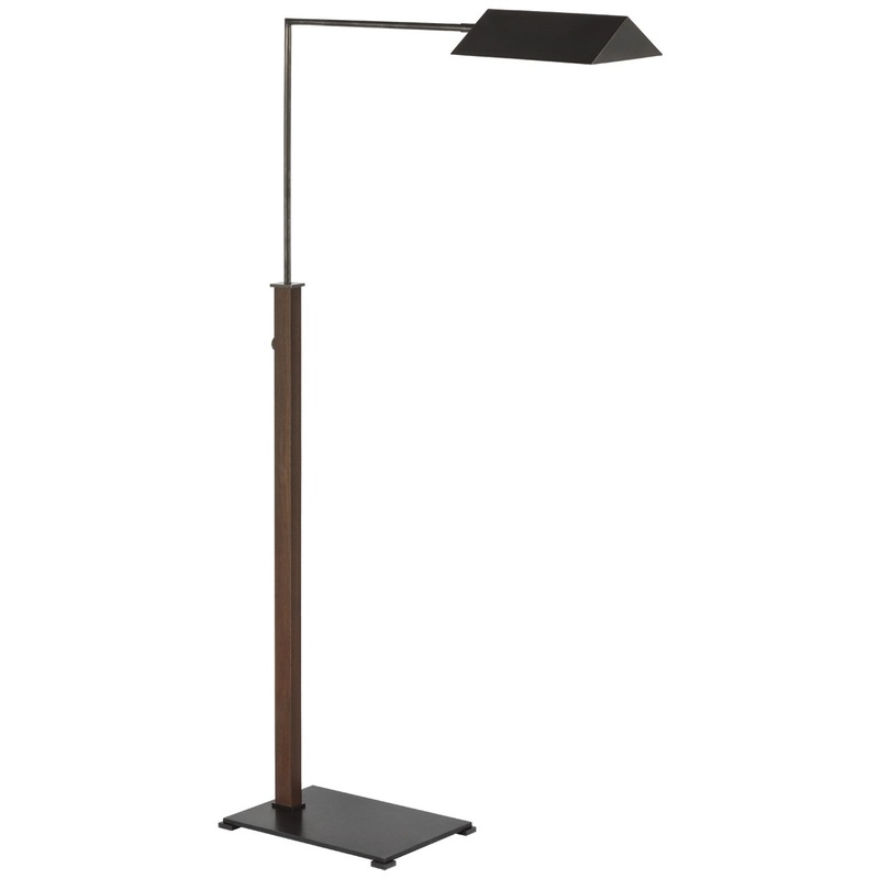 LED Floor Lamp from the Copse Collection in Bronze And Dark Walnut Finish by Visual Comfort Signature