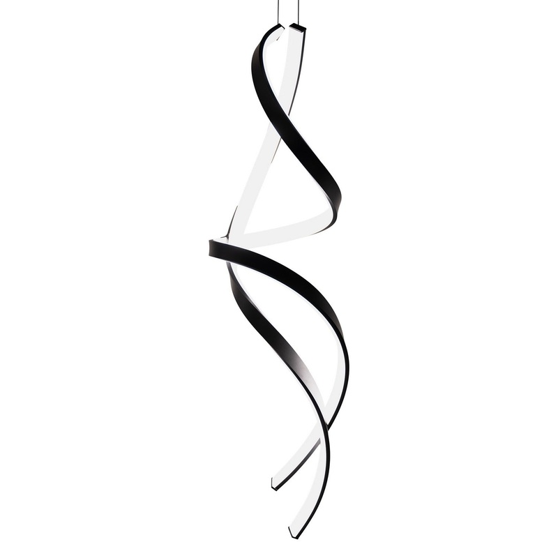 LED Pendant Chandelier from the Synopsis Collection in Black Finish by Modern Forms