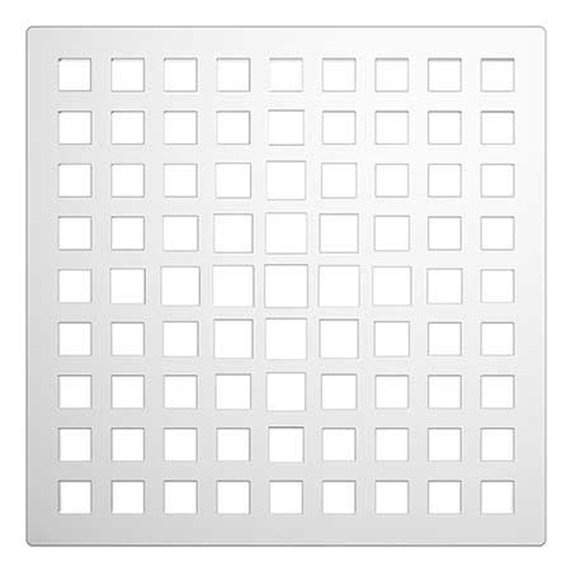 Shower Drain Tub and Shower Square Grid 6 Inch Satin Bronze PVD Brass for Drain Throat 277-02 6 Inch