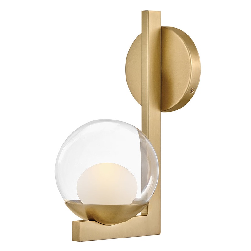 Sunni Medium Single Light Sconce Lacquered Brass