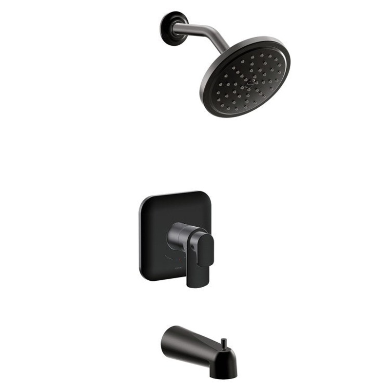 Tub and Shower Trim Rizon M-Core 4-Series 2 Lever Matte Black WaterSense ADA 1.75 GPM