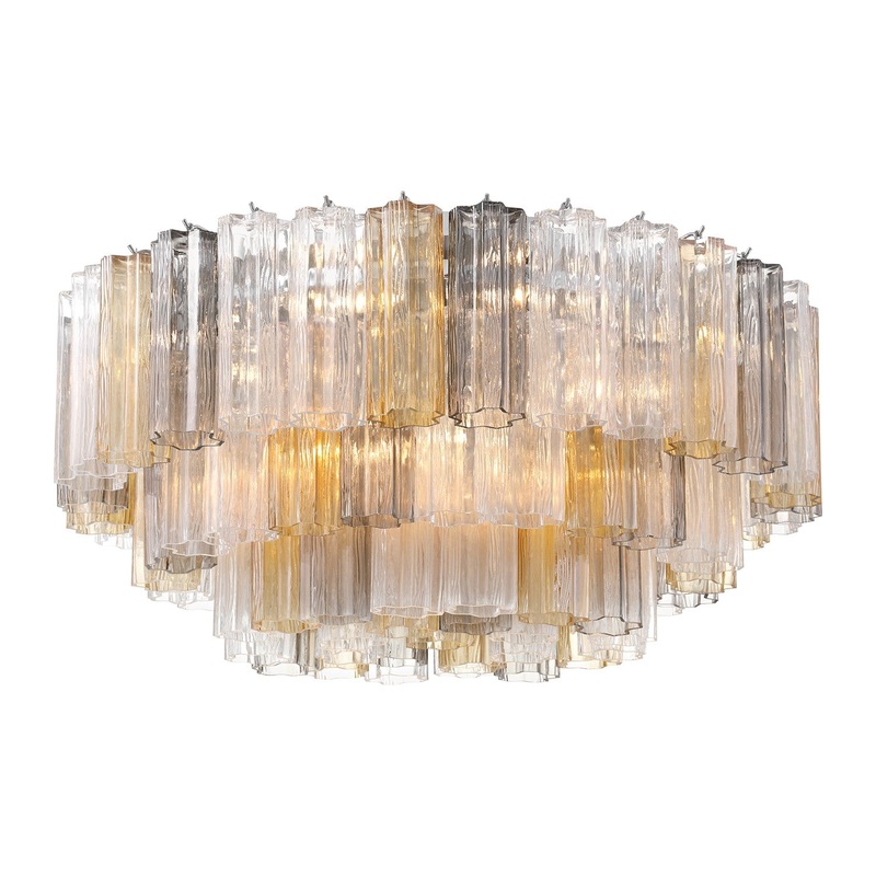 16 Light Flush Mount from the Addis Collection in Polished Chrome Finish by Crystorama