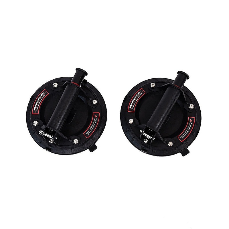 2x20cm 500kg Vacuum Suction Cup Glass Lifter Granite Sucker Pump Lift Heavy Duty