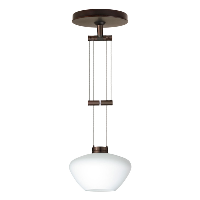 Besa 1XA-541007-BR Peri One Light Pendant Bronze