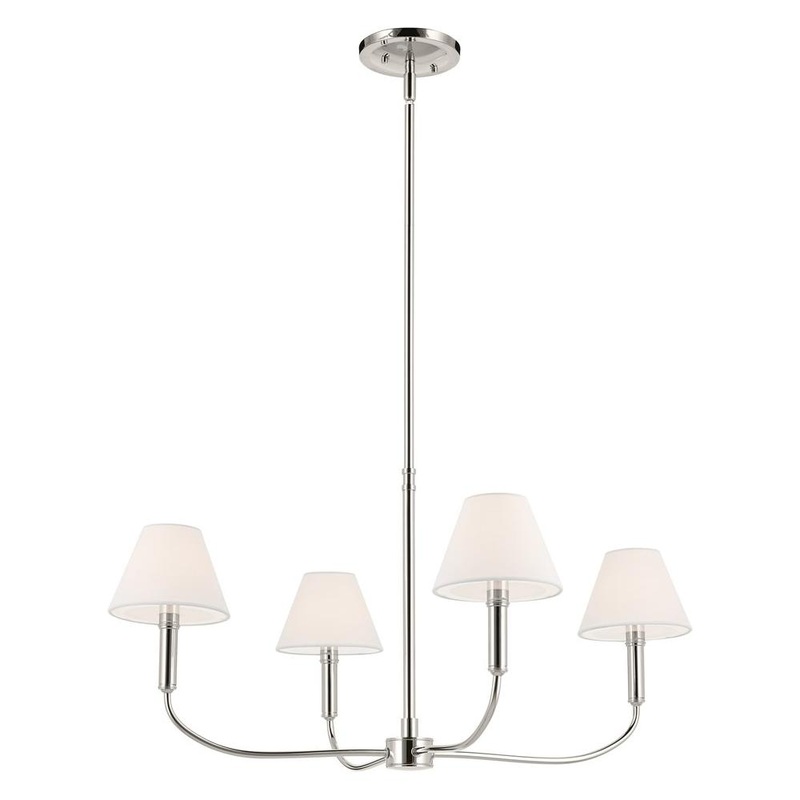 Eadie 30.75″ 4-Light Chandelier Polished Nickel