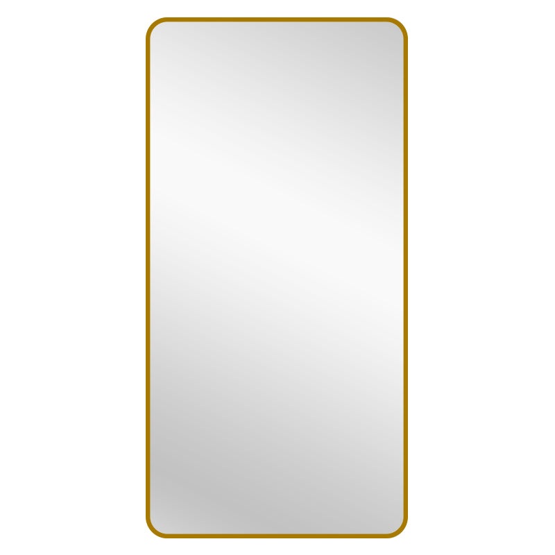 Gold Metal Rectangle Mirror – X-Large 100cm x 200cm
