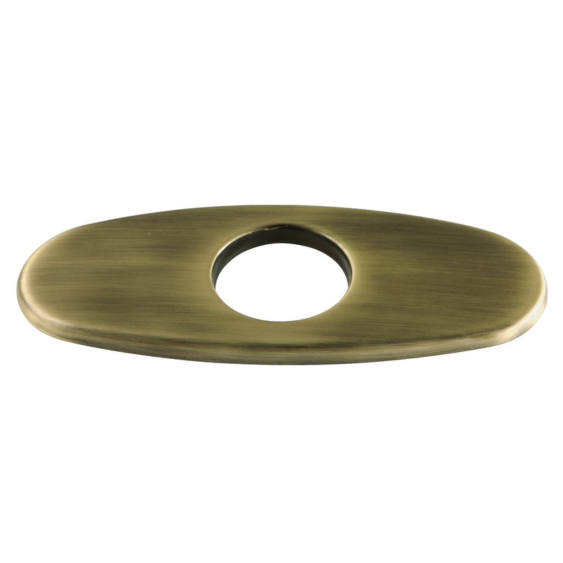 KSCP223AB Bathroom Faucet Deck Plate, Antique Brass