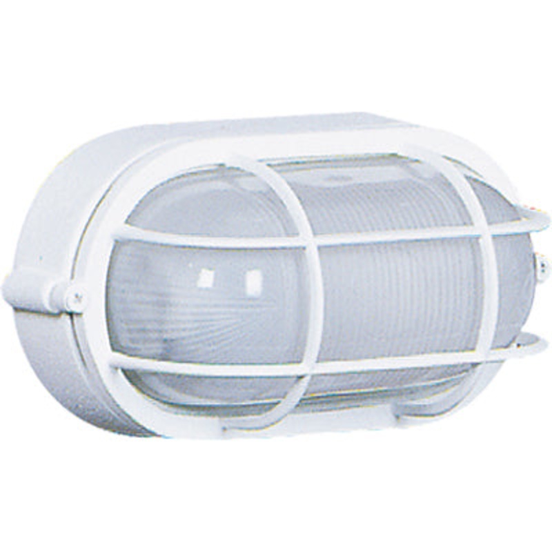 Marine Oval Outdoor Wall Light – White / 11.00