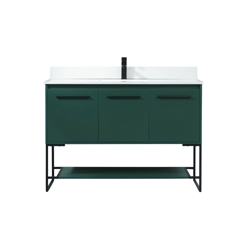 Vanity Sink Set from the Sloane Collection in Green Finish by Elegant Lighting