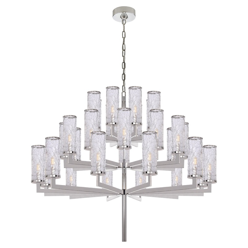 32 Light Chandelier from the Liaison Collection in Polished Nickel Finish by Visual Comfort Signature