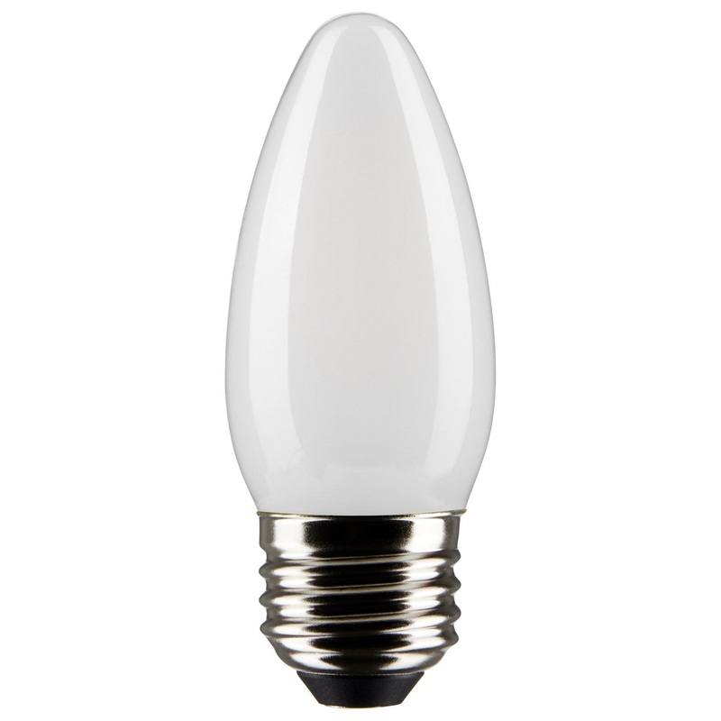 5.5 Watt B11 LED – Frost Finish – Medium Base – 5000K – 120 Volt – 2-Pack Light Bulb by Satco