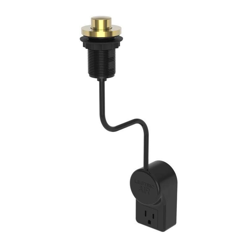 Air Activation Switch East Linear Disposer Polished Gold PVD Brass