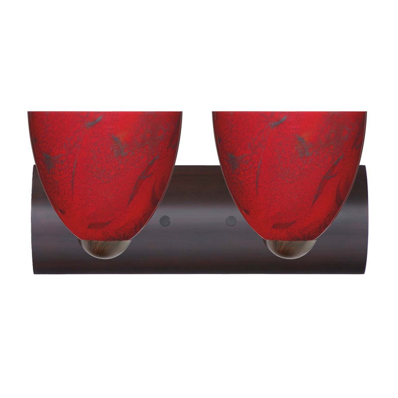 Besa 2WZ-7572MA-BR Sasha Two Light Wall Sconce Bronze (Discontinued)