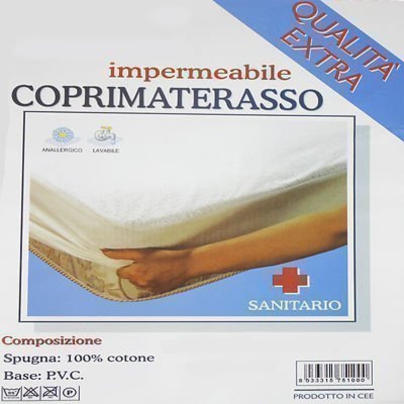 Euroricami Viterbo Traversa coprimaterasso con cerata 1 piazza 1/2 con angoli QUALITA’ EXTRA