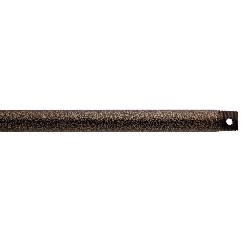 Kichler 360004WCP Fan Down Rod, Weathered Copper Powder Coat