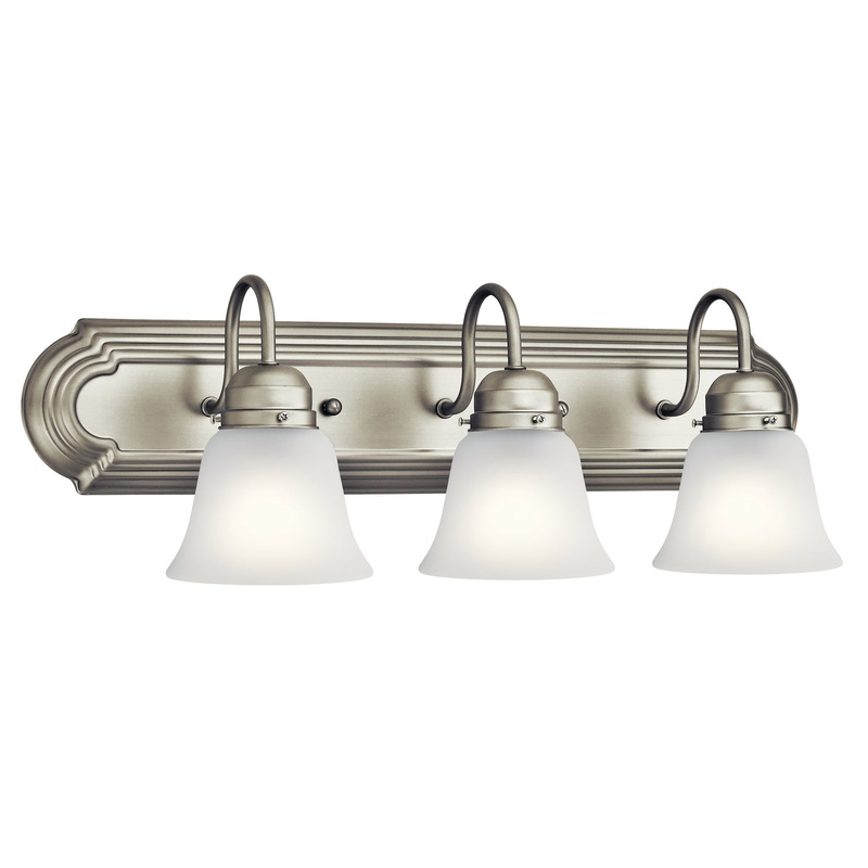 Kichler 5337NIS Three Light Bath, Brushed Nickel