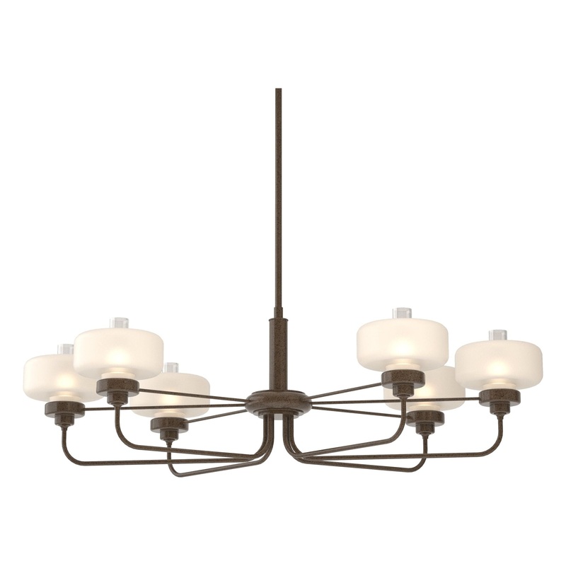 Nola Pendant Bronze Clear Glass with Frosted Diffuser (YE)