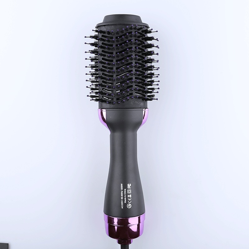 Purple And Grey One-Step Hair Dryer & Volumizer Hot Air Brush – Salon Styler for Drying, Smoothing & Volume