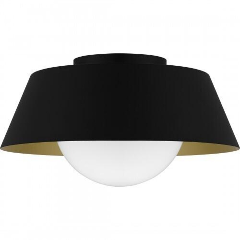 Quoizel QFL6182MBK Quoizel Flush Mount Flush mount 1 light matte black Flush Mount