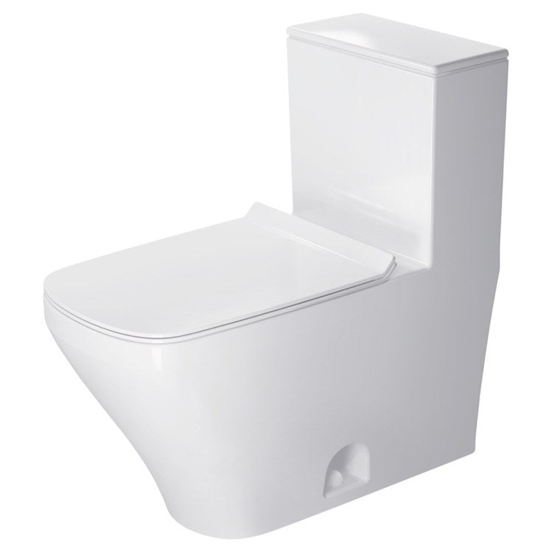 Toilet Durastyle 1PC White Elongated WaterSense/cCPU Listed 1.28 Gallons per Minute Left Hand