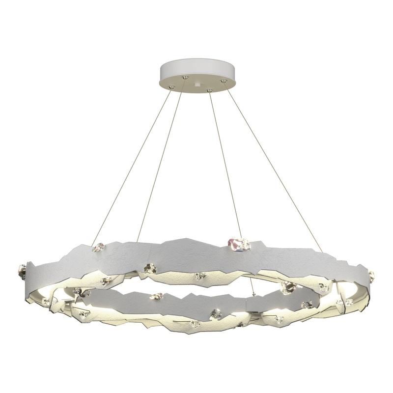 Trove LED Circular Pendant White