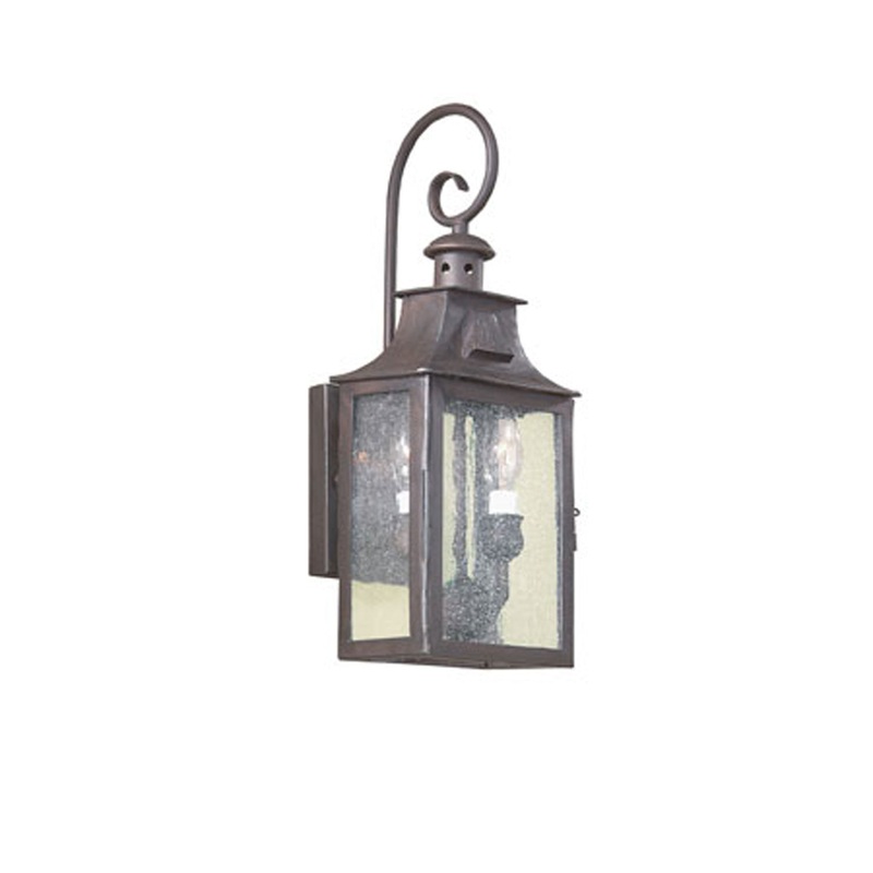 Two Light Wall Lantern from the Newton Collection in Old Bronze Finish by Troy Lighting