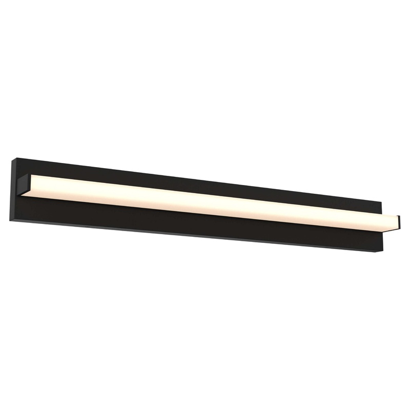 36″ Adjustable Linear Vanity Black