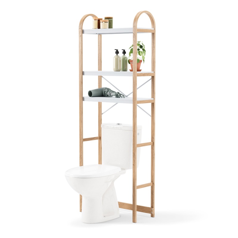 Bellwood Over the Toilet Shelf White/Natural
