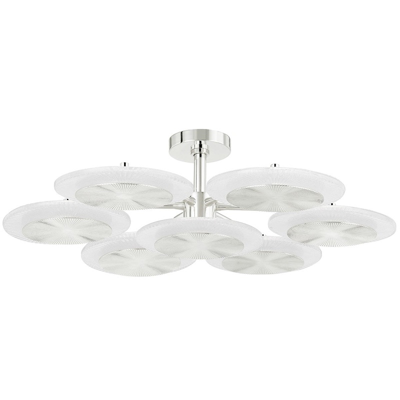 Corbett Lighting 328-38-PN Topaz LED Semi Flush Mount Polished Nickel