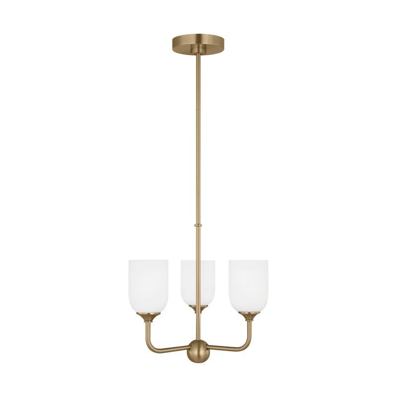 Emile Small Chandelier Satin Bronze None