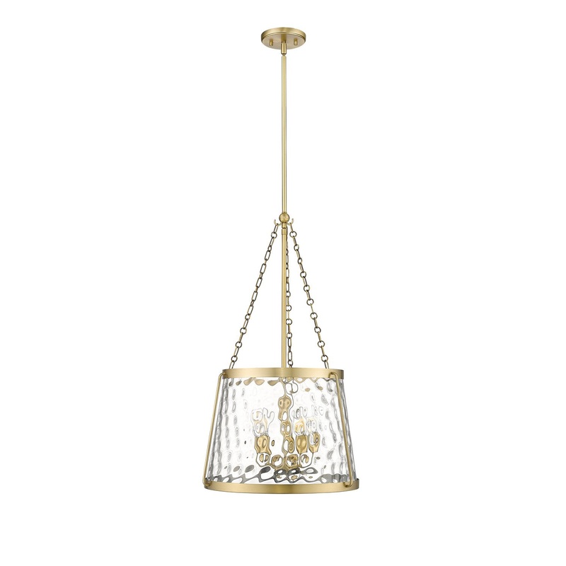 Five Light Pendant from the Adabella Collection in Vintage Brass Finish by Millennium