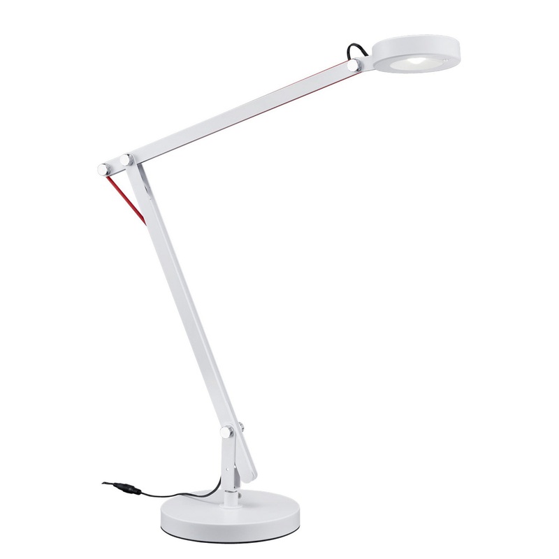 LED Desk Lamp from the Amsterdam Collection in White Finish by Arnsberg