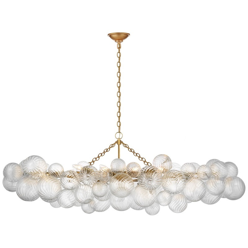 LED Linear Chandelier from the Talia Collection in Gild Finish by Visual Comfort Signature