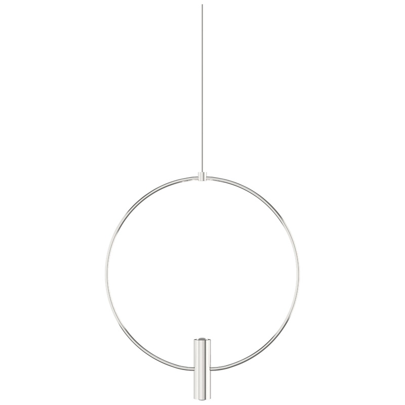 Mini Layla 13 Pendant MonoPoint Satin Nickel
