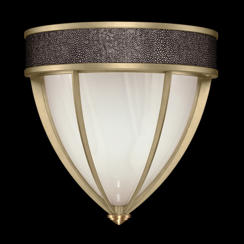 Mirage 12.25″H Sconce Soft Gold Leaf/Brass/Pebble