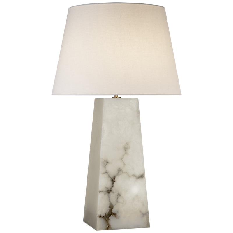 One Light Table Lamp from the Evoke Collection in Alabaster Finish by Visual Comfort Signature