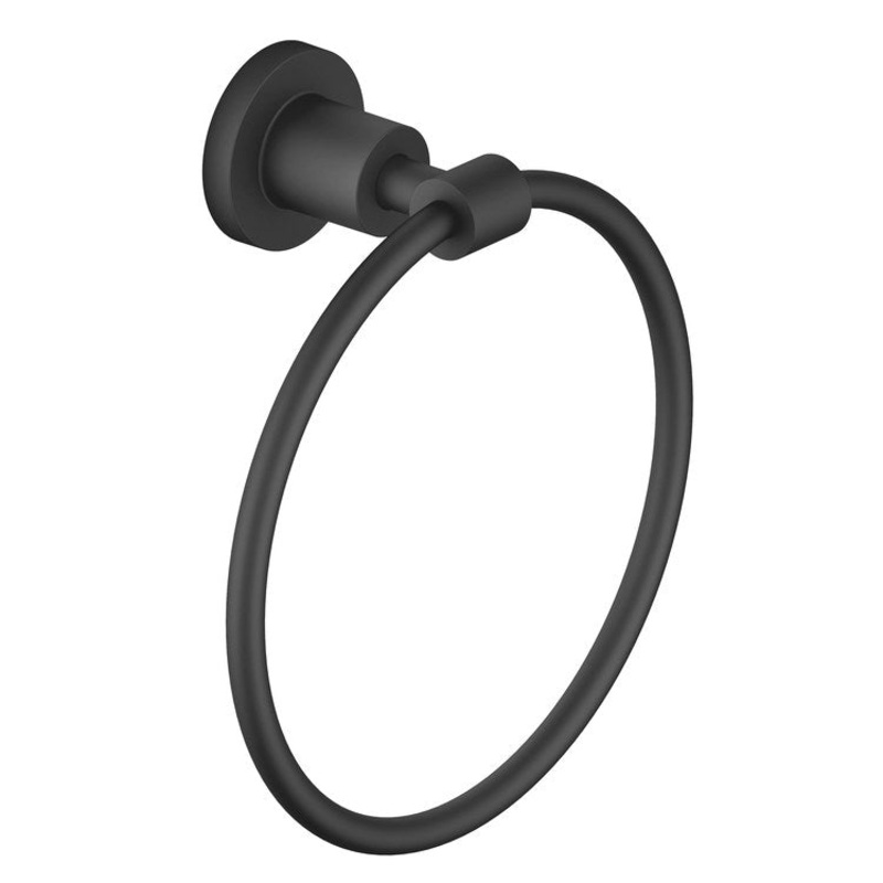 Towel Ring TARA Round Matte Black 3-1/8 Inch