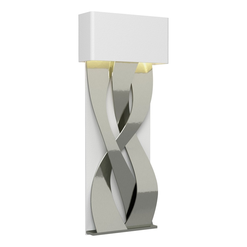 Tress Small LED Sconce White Sterling