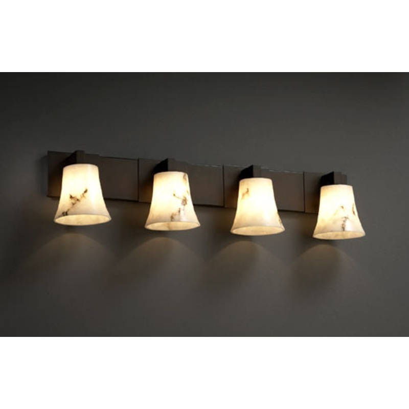 Four Light Bath Bar from the LumenAria Collection in Dark Bronze Finish by Justice Designs