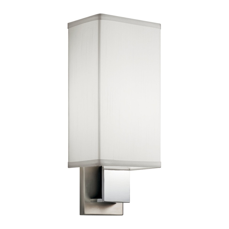 Kichler 10438NCHLED LED Wall Sconce, Brushed Nickel & Chrome