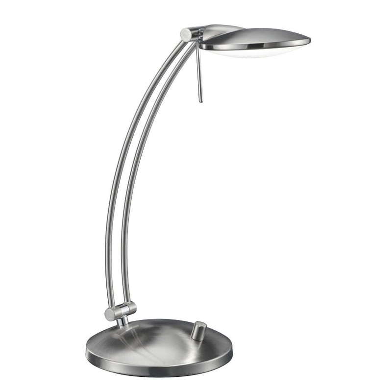 LED Desk Lamp from the Dessau Collection in Nickel Matte Finish by Arnsberg