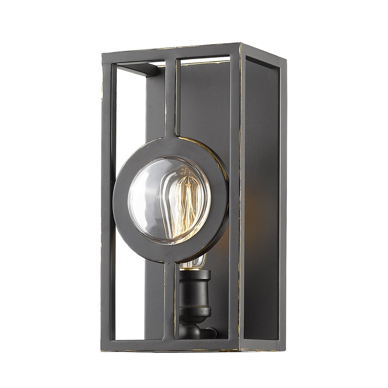 One Light Wall Sconce from the Port Collection in Olde Bronze Finish by Z-Lite