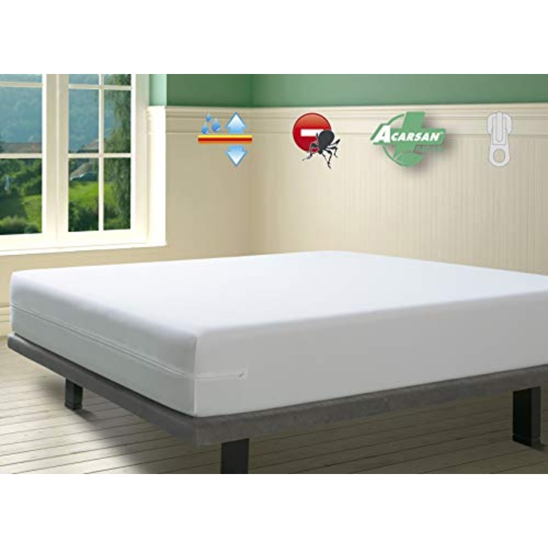 Savel. Coprimaterasso con Trattamento Antiacaro Impermeabile e Traspirante | Matrimoniale (160×190/200cm) | Altezza Fino a 30 cm