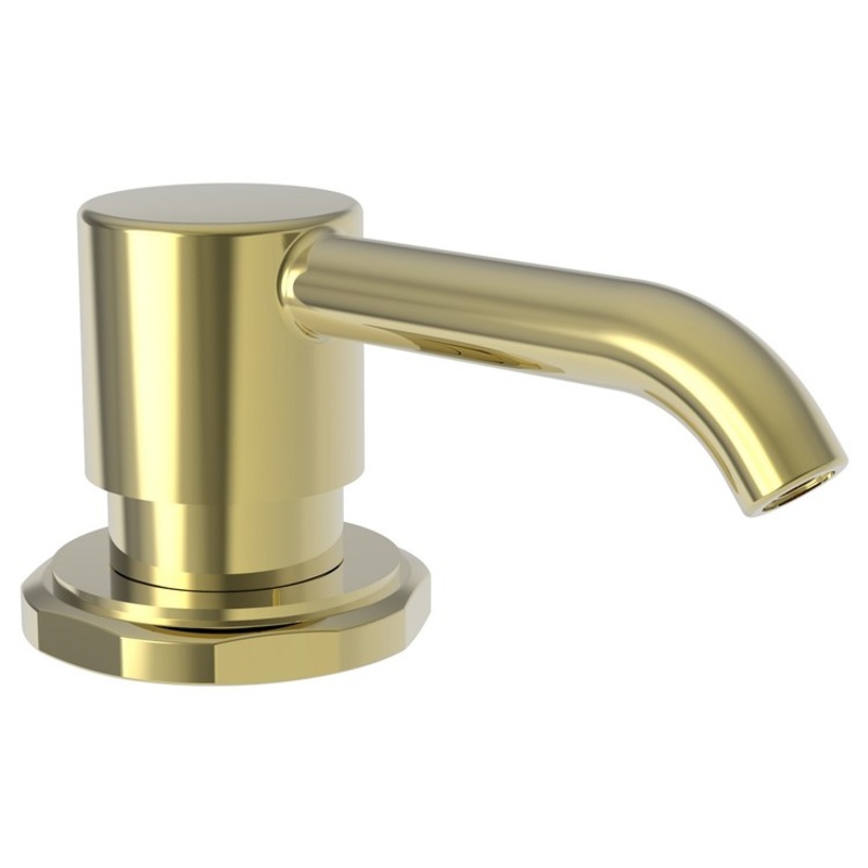 Soap Dispenser Heaney Polished Brass Uncoated Living Deck Mount Brass Pump