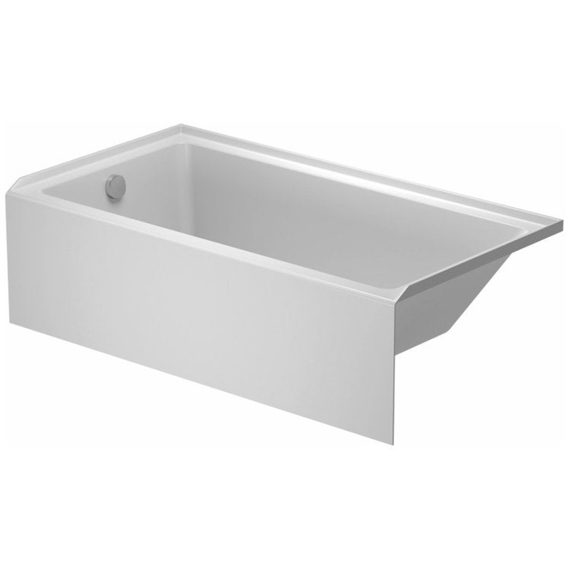 Tub No.1 60 x 32 Inch Alcove with Integrated Front Panel Left Hand White cUPC Listed ADA Acrylic