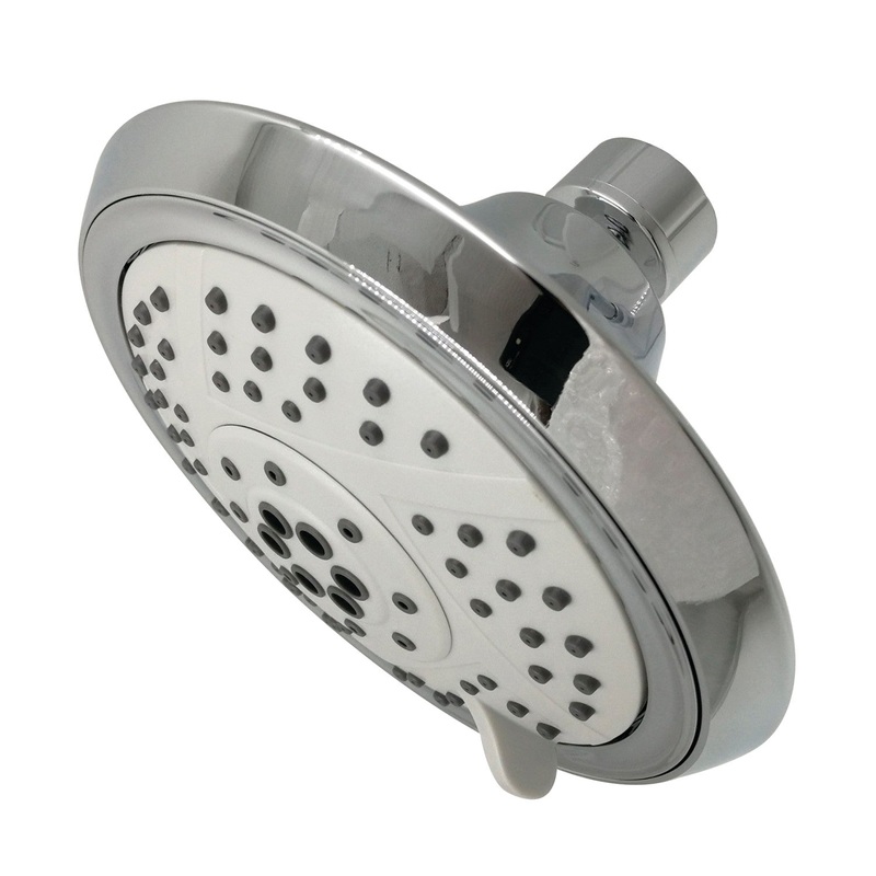 Vilbosch KX1541 5-Function 5-Inch Plastic Shower Head, Polished Chrome