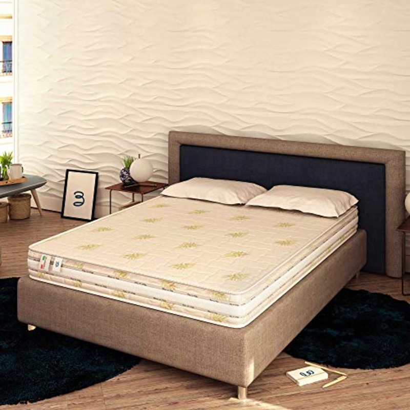 Baldiflex Emporio Materasso a Molle Ortopedic H 20 cm, Misura 160x190x20 cm, Molle Tradizionali Bonnel, Rivestimento in Aloe Vera con Fascia Areazione, Anallergico, Antiacaro, Traspirante