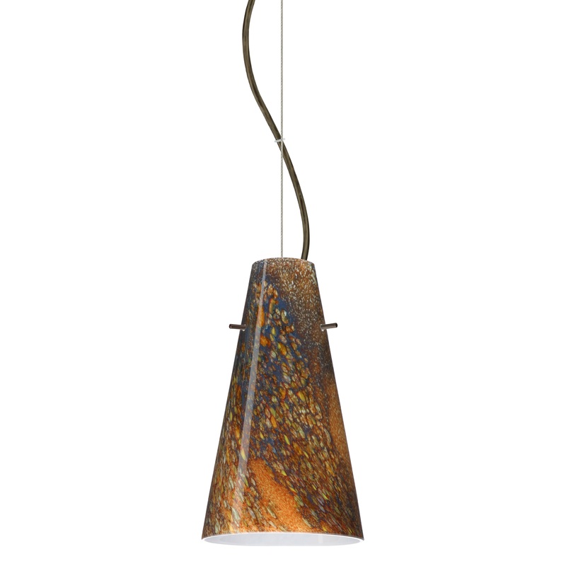 Besa 1KX-4124CE-BR Cierro One Light Pendant Bronze (Discontinued)