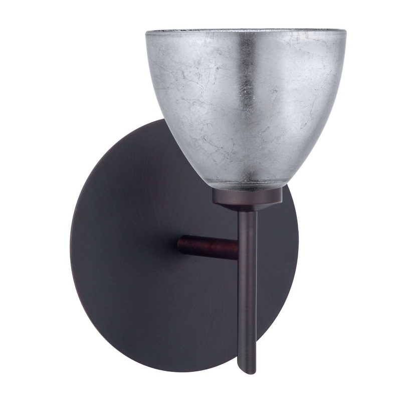 Besa 1SW-1758SF-BR Divi One Light Wall Sconce Bronze