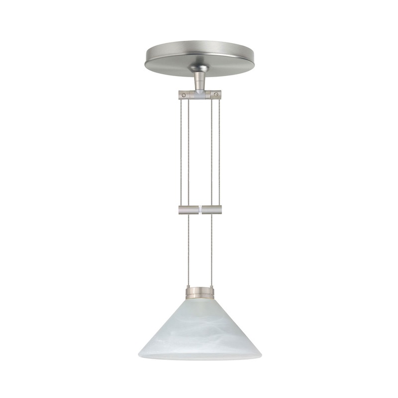 Besa 1XA-117652-SN Kona One Light Pendant Satin Nickel